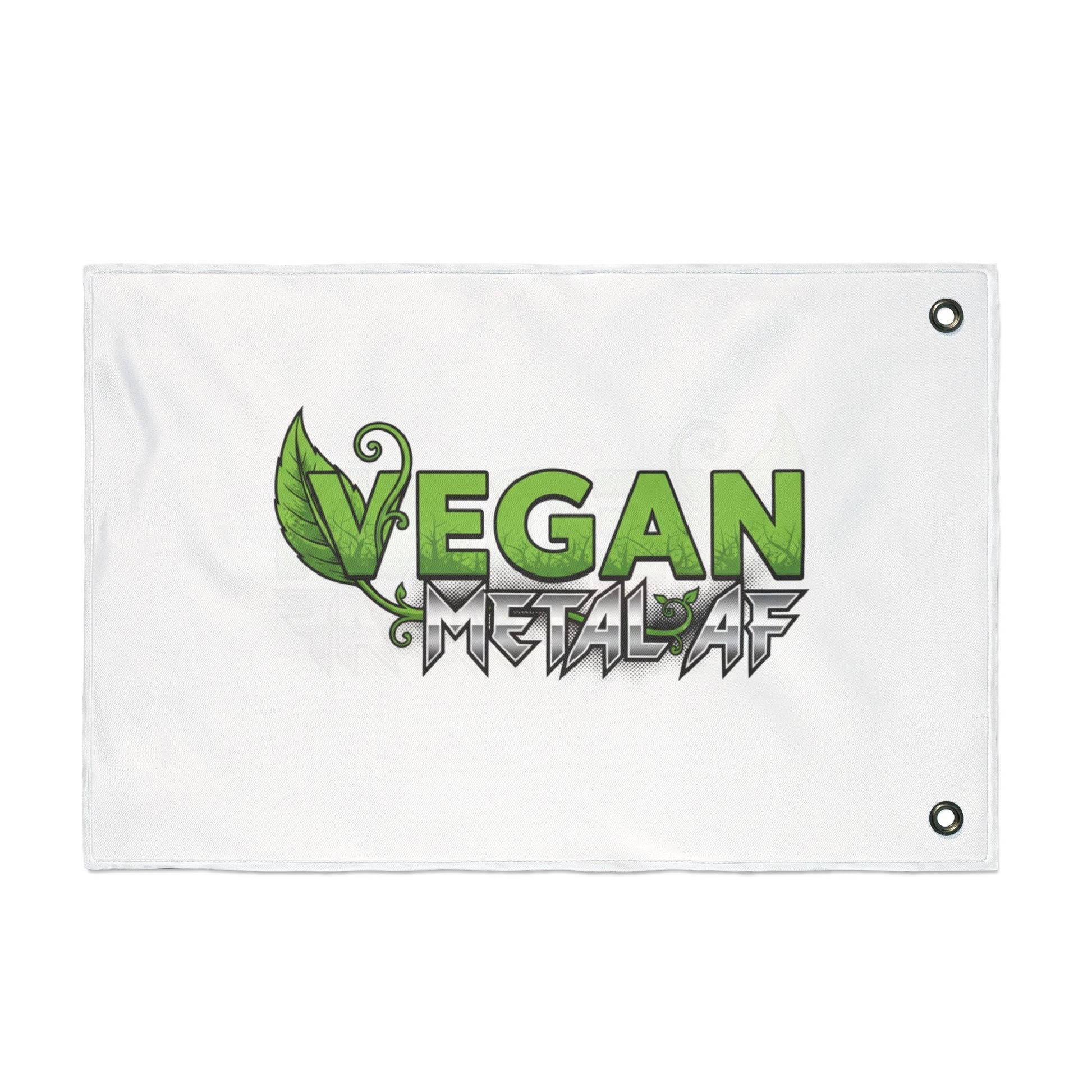 Vegan Metal AF Flag — Double - Sided Vegan Pride Banner - ConsciousValues