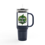 Vegan & Metal AF Travel Mug | 40oz Insulated Tumbler - ConsciousValues