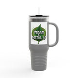 Vegan & Metal AF Travel Mug | 40oz Insulated Tumbler - ConsciousValues