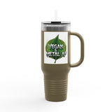 Vegan & Metal AF Travel Mug | 40oz Insulated Tumbler - ConsciousValues