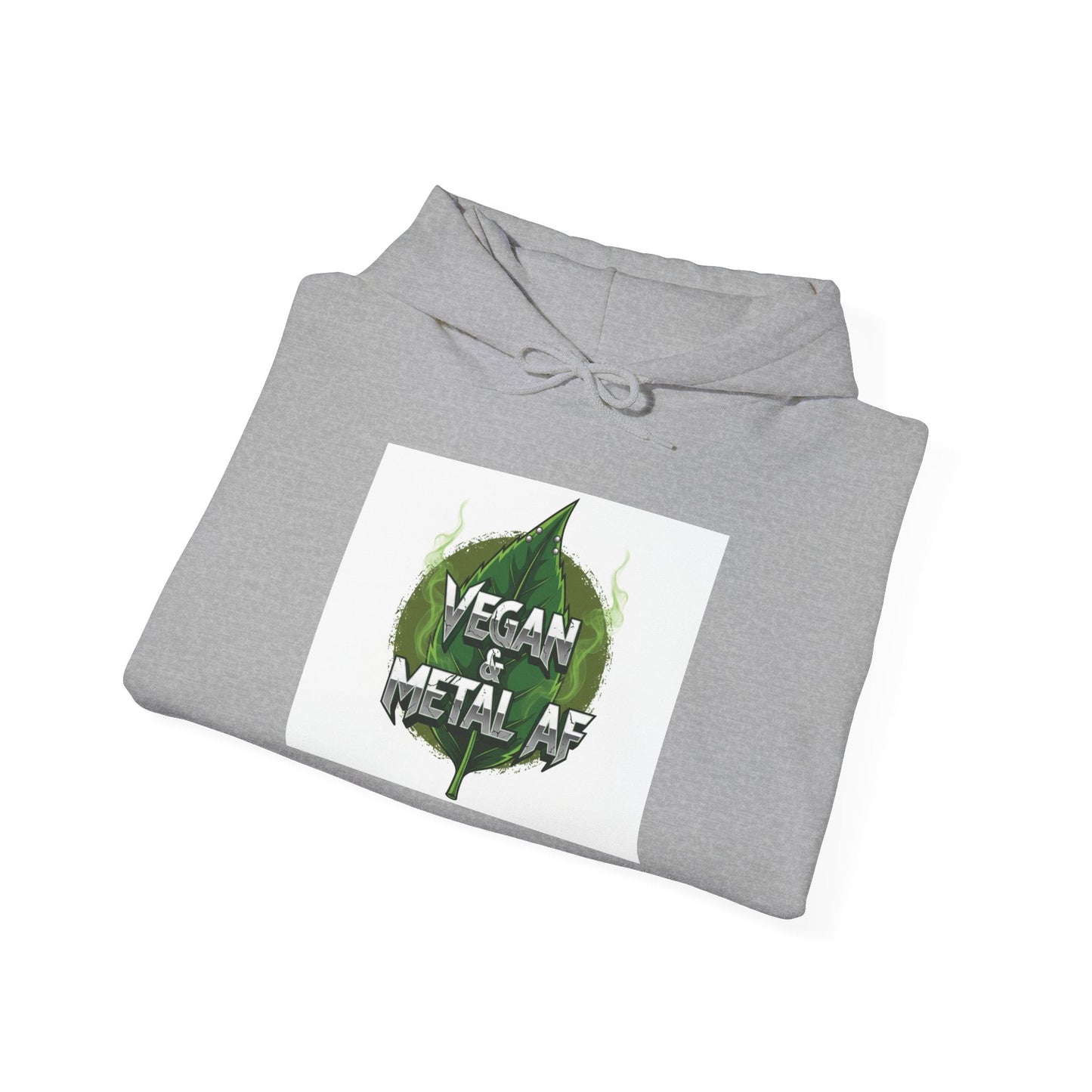Vegan Metal Leaf Hoodie | Vegan Metal Heart Leaf Hoodie - ConsciousValues