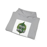 Vegan Metal Leaf Hoodie | Vegan Metal Heart Leaf Hoodie - ConsciousValues