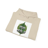 Vegan Metal Leaf Hoodie | Vegan Metal Heart Leaf Hoodie - ConsciousValues