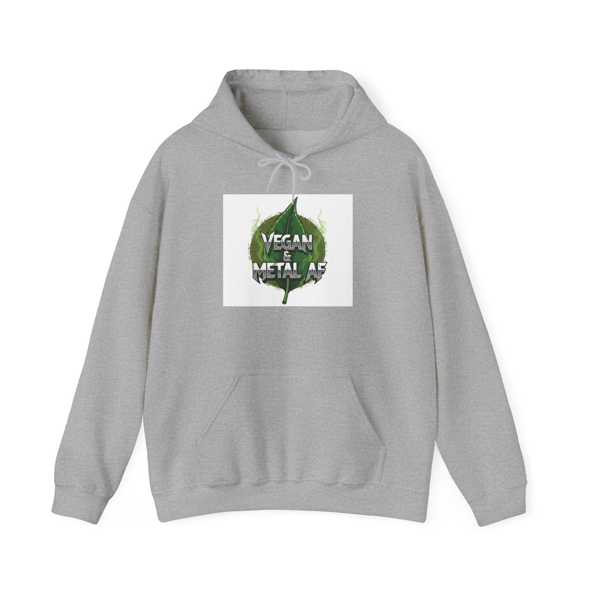 Vegan Metal Leaf Hoodie | Vegan Metal Heart Leaf Hoodie - ConsciousValues