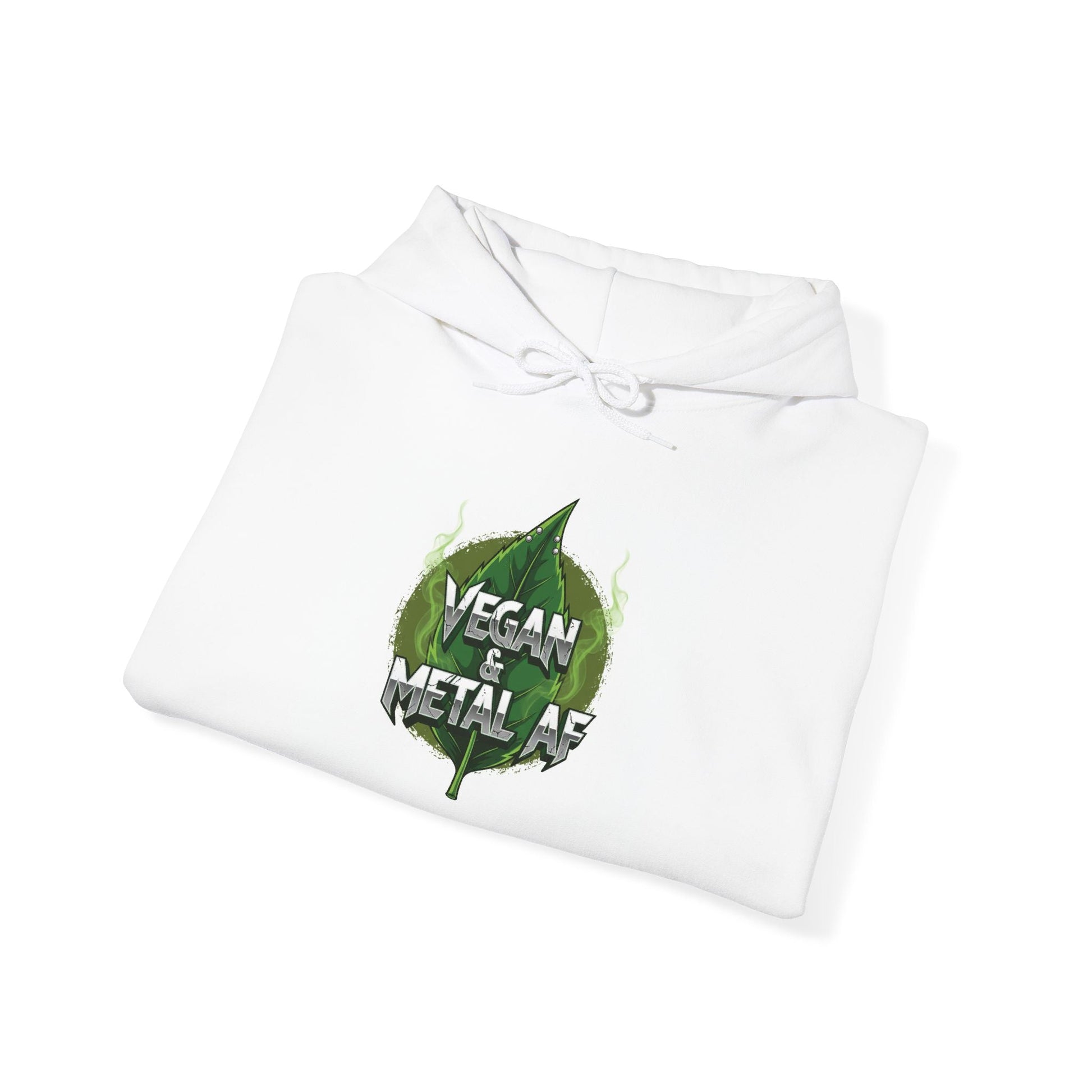 Vegan Metal Leaf Hoodie | Vegan Metal Heart Leaf Hoodie - ConsciousValues