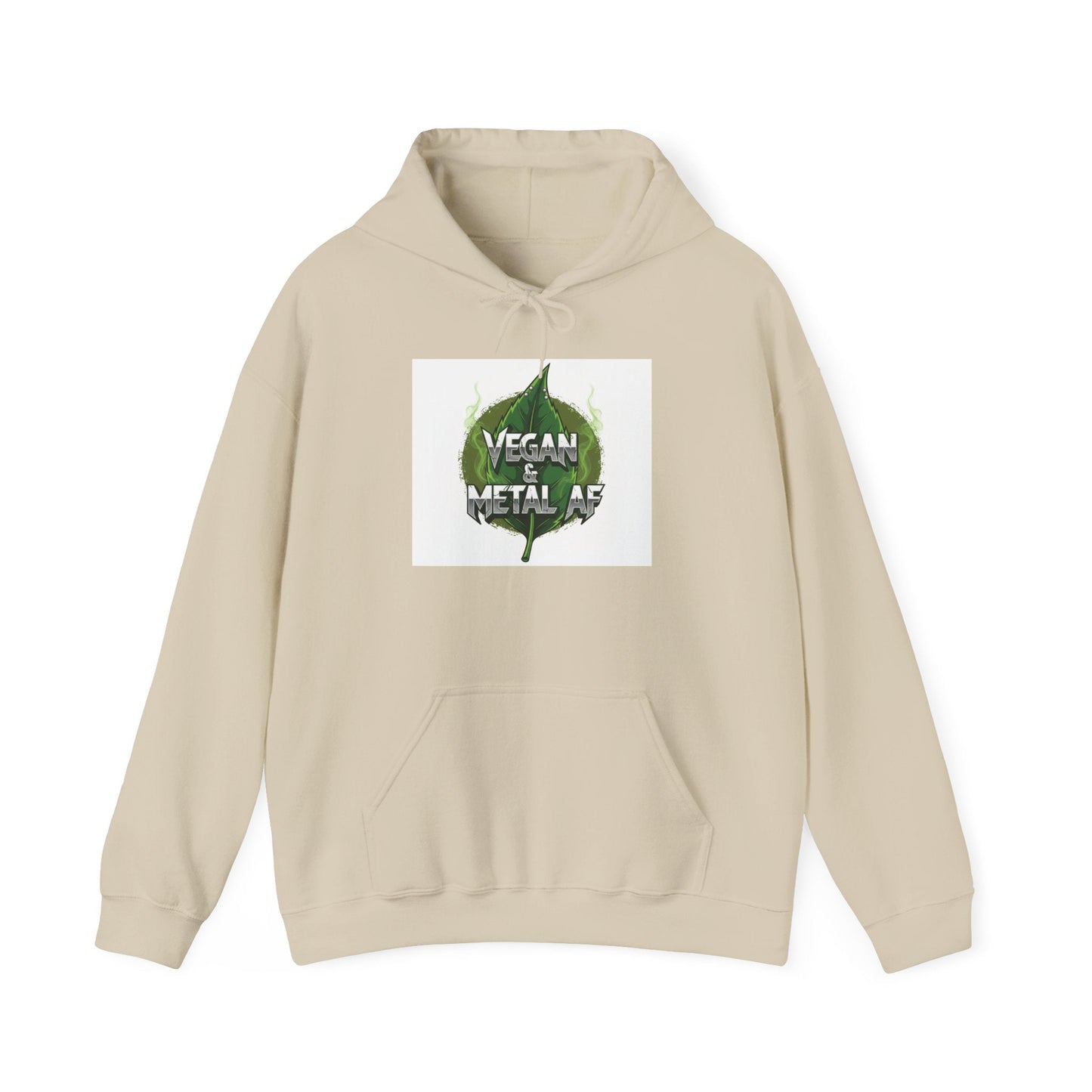 Vegan Metal Leaf Hoodie | Vegan Metal Heart Leaf Hoodie - ConsciousValues