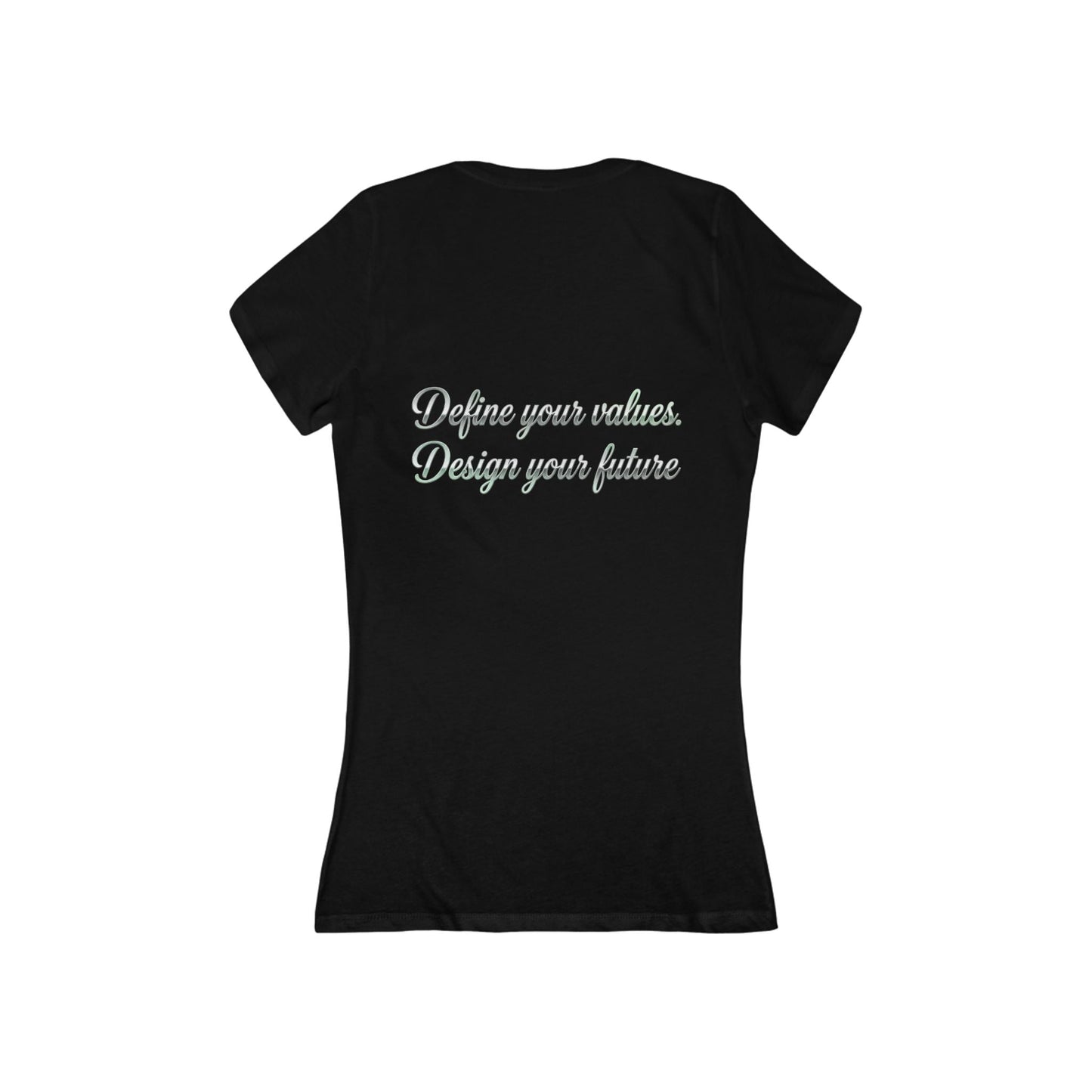 Vegan Pride V - Neck Tee — "Design Your Values, Design Your Future" - ConsciousValues