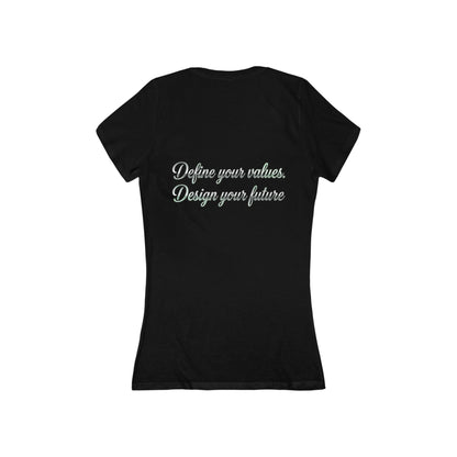 Vegan Pride V - Neck Tee — "Design Your Values, Design Your Future" - ConsciousValues