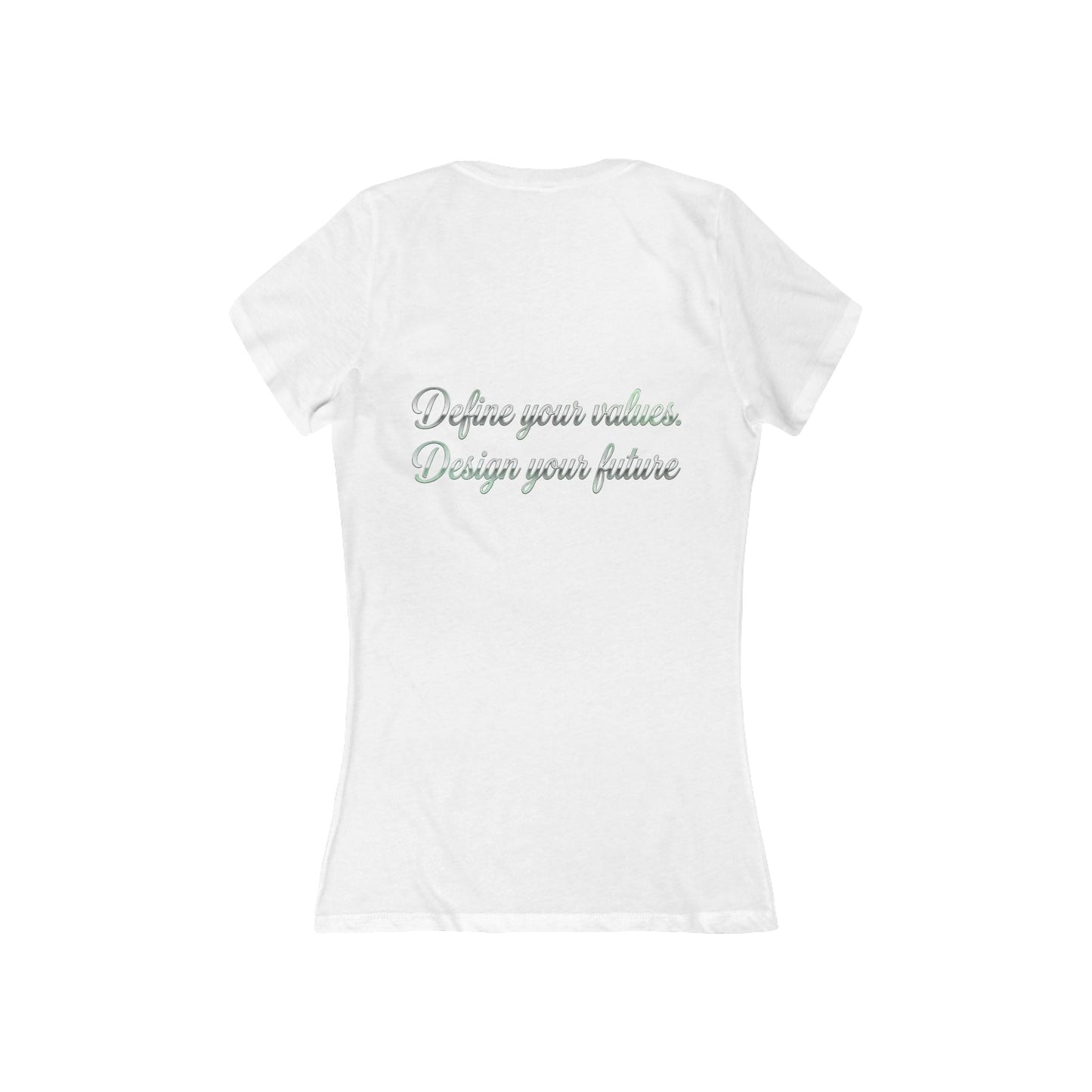 Vegan Pride V - Neck Tee — "Design Your Values, Design Your Future" - ConsciousValues