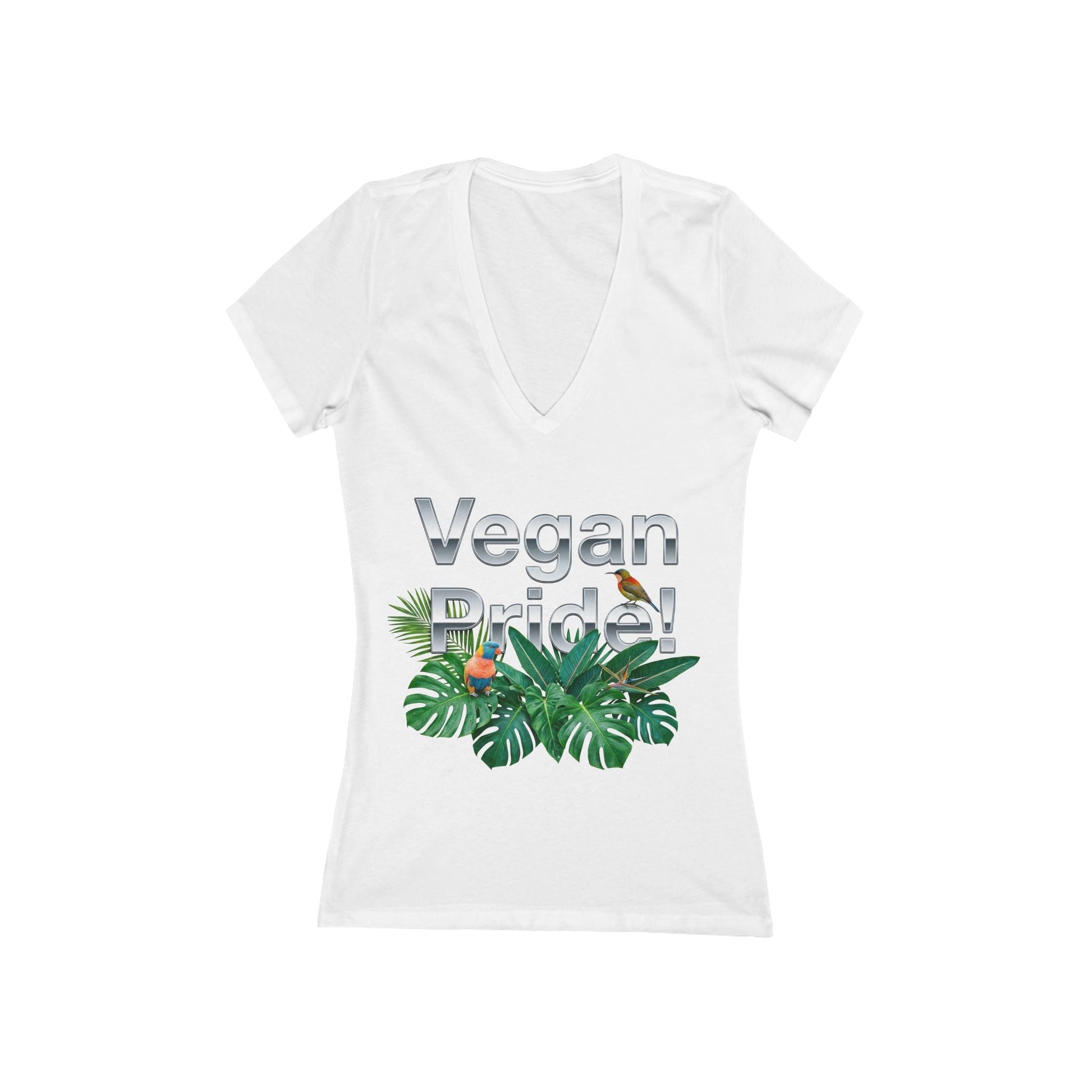 Vegan Pride V - Neck Tee — "Design Your Values, Design Your Future" - ConsciousValues