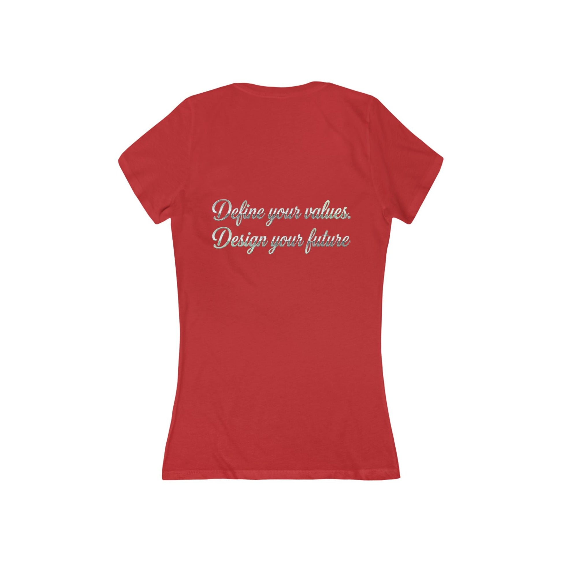 Vegan Pride V - Neck Tee — "Design Your Values, Design Your Future" - ConsciousValues