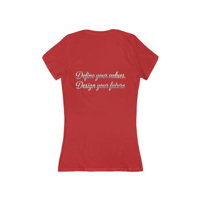 Vegan Pride V - Neck Tee — "Design Your Values, Design Your Future" - ConsciousValues