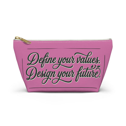 Vegan Slogan Accessory Pouch makeup bag w T - bottom - ConsciousValues