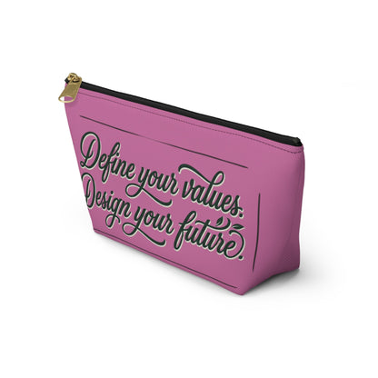Vegan Slogan Accessory Pouch makeup bag w T - bottom - ConsciousValues