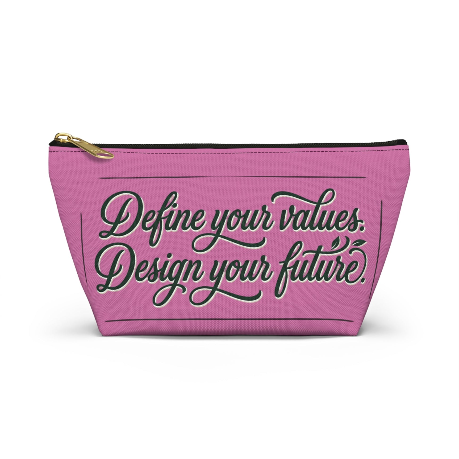Vegan Slogan Accessory Pouch makeup bag w T - bottom - ConsciousValues