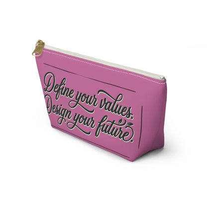 Vegan Slogan Accessory Pouch makeup bag w T - bottom - ConsciousValues
