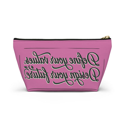 Vegan Slogan Accessory Pouch makeup bag w T - bottom - ConsciousValues