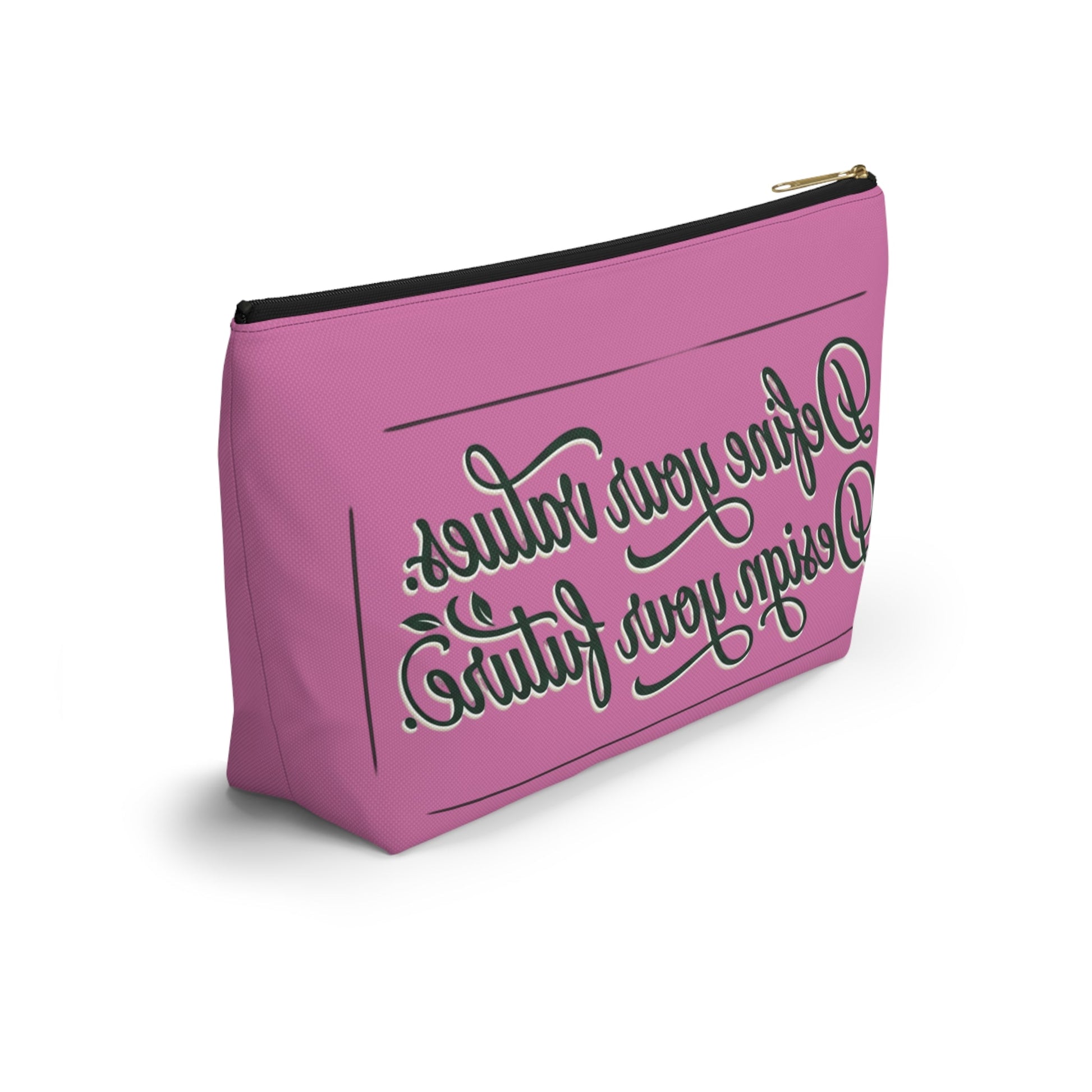 Vegan Slogan Accessory Pouch makeup bag w T - bottom - ConsciousValues