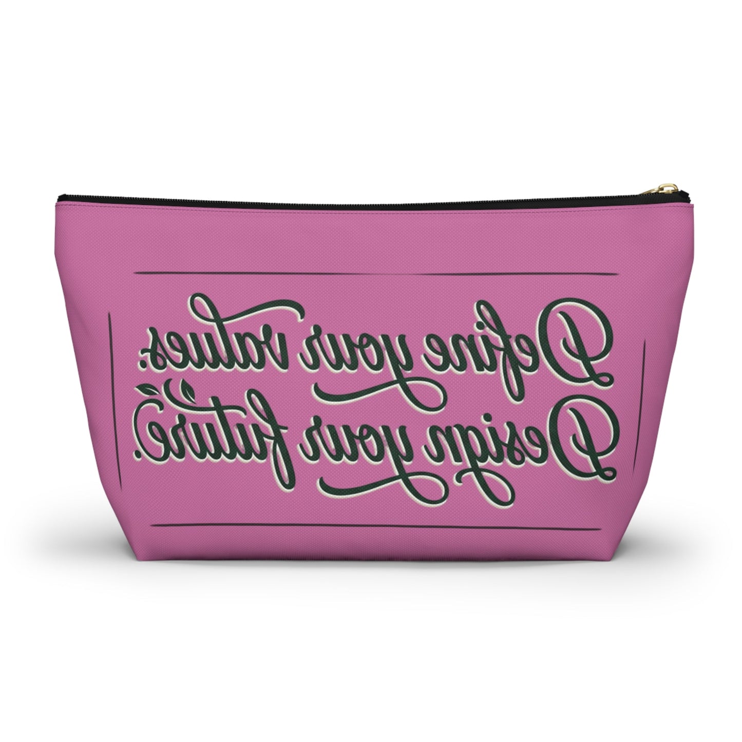 Vegan Slogan Accessory Pouch makeup bag w T - bottom - ConsciousValues