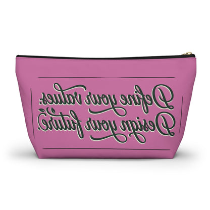 Vegan Slogan Accessory Pouch makeup bag w T - bottom - ConsciousValues