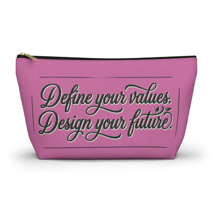 Vegan Slogan Accessory Pouch makeup bag w T - bottom - ConsciousValues