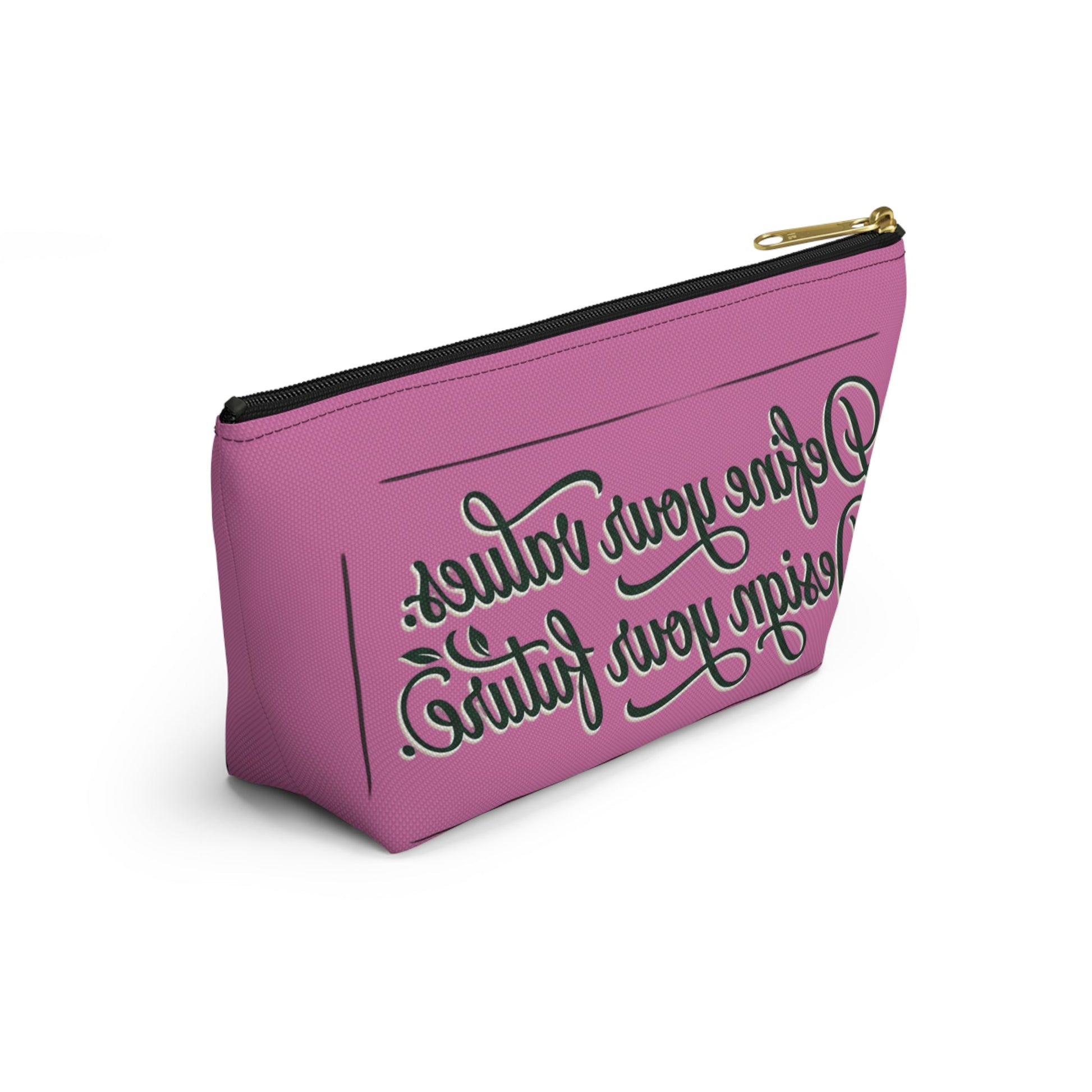 Vegan Slogan Accessory Pouch makeup bag w T - bottom - ConsciousValues