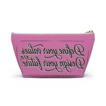Vegan Slogan Accessory Pouch makeup bag w T - bottom - ConsciousValues