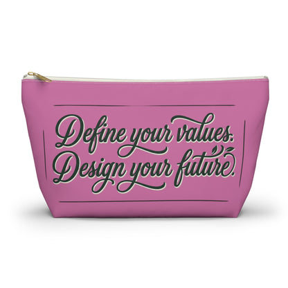 Vegan Slogan Accessory Pouch makeup bag w T - bottom - ConsciousValues