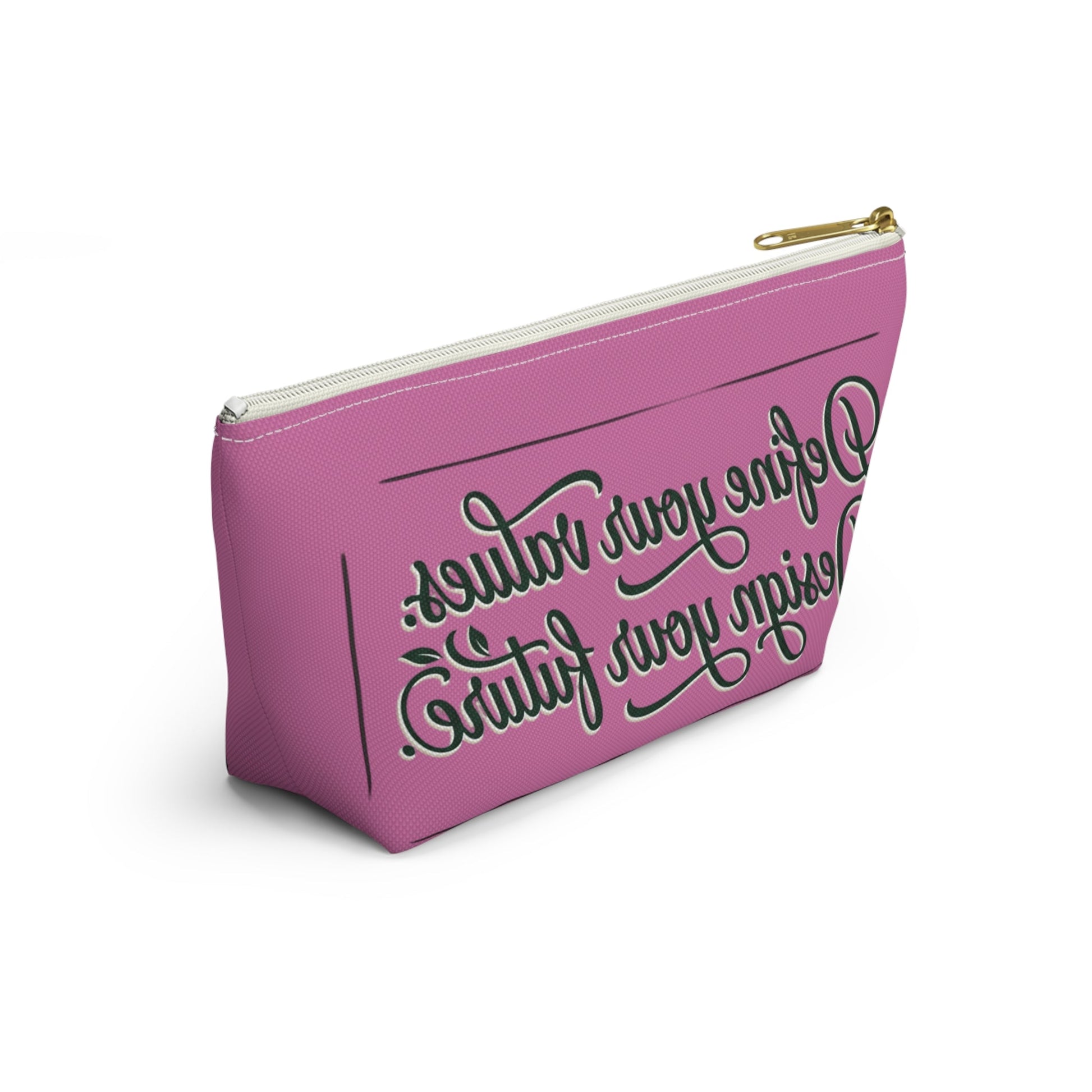 Vegan Slogan Accessory Pouch makeup bag w T - bottom - ConsciousValues