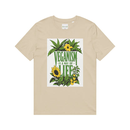 Veganism Is a Way of Life T-Shirt — Vegan Pride Slogan Plant-Based Tee - ConsciousValues