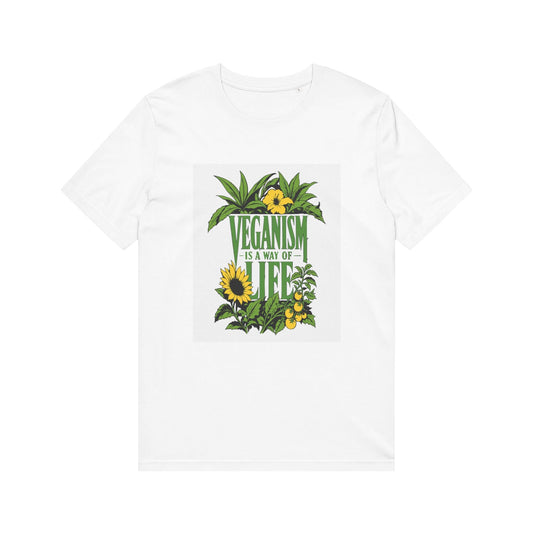 Veganism Is a Way of Life T-Shirt — Vegan Pride Slogan Plant - Based Tee - ConsciousValues