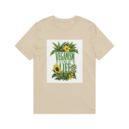 Veganism Is a Way of Life T-Shirt — Vegan Pride Slogan Plant - Based Tee - ConsciousValues