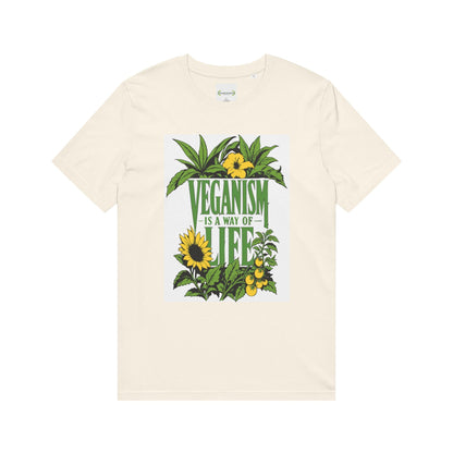 Veganism Is a Way of Life T-Shirt — Vegan Pride Slogan Plant-Based Tee - ConsciousValues