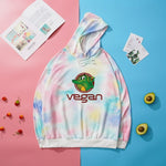 New Tie Dyed Hoodie Pull Over Vegan Logo for Women! - ConsciousValues