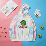 New Tie Dyed Hoodie Pull Over Vegan Logo for Women! - ConsciousValues