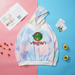 New Tie Dyed Hoodie Pull Over Vegan Logo for Women! - ConsciousValues