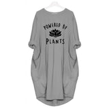 Powered by Plants Vegan Long T-Shirt or Nightgown! - ConsciousValues