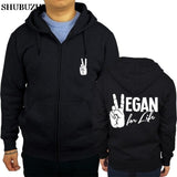 Vegan for life! Men's Hoodie... Get Yours NOW! - ConsciousValues