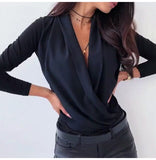 Women's Long Sleeve Top! Sexy Deep V Neck! - ConsciousValues